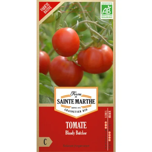 Pensé pour vos extérieurs：Graines de Tomates Bloody Butcher bio Ferme de Sainte Marthe - graines à semer