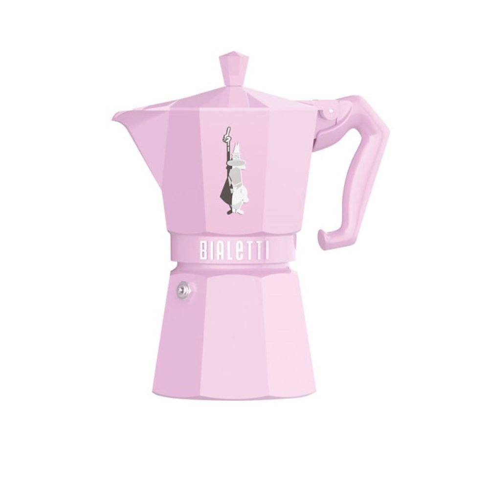 Cafetière italienne 6 tasses rose pastel Bialetti 0009064 moka exclusive | Cafetière