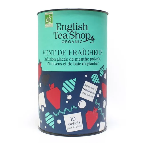 Choix extérieur：Infusion glacée bio Vent de fraîcheur English Tea Shop - 10 sachets
