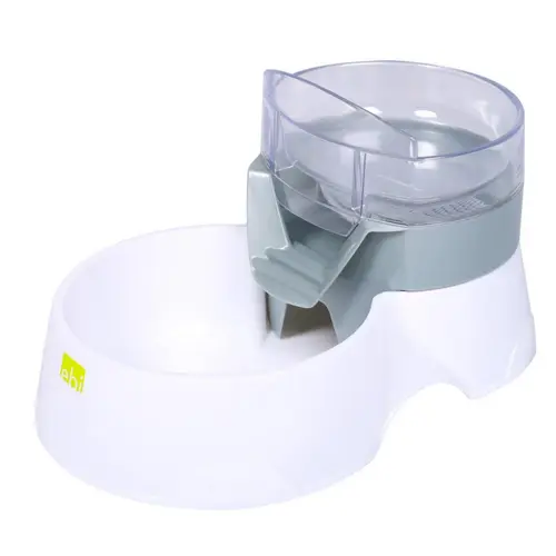 Extérieur tendance:Distributeur eau et nourriture pour chien coloris noir Europet - 28,5 x 18,5 x 16 cm