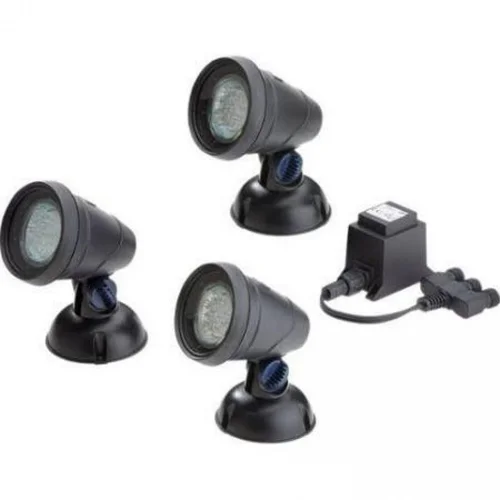 Pour vos projets:Kit d'éclairage pour bassin 3 spots LED - OASE LunAqua Classic - 3L