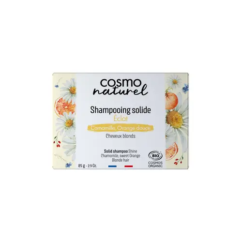 Jardin confort plus:Shampoing solide pour cheveux blonds camomille Cosmo Naturel - 85 g