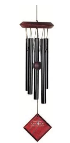 Jardin service:Carillon en aluminium noir Vitis in Situ Mars - 43 cm