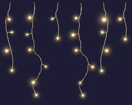Jardin & extérieur:Stalactit solaire animée 8 fonctions mémoire 160 LED coloris blanc chaud Blachere - 8 m