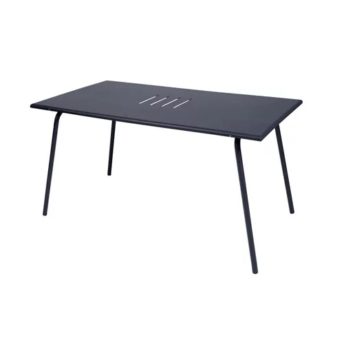 Simple pour le jardin：Table de jardin coloris carbone Monceau Fermob - 146 cm