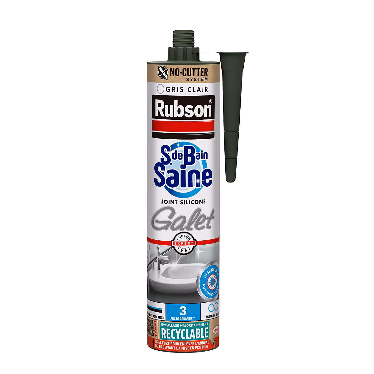 Mastic Rubson Sanitaire Salle de bains Saine galet cartouche 280ml – Réf. SWYCQVVAL3010428736