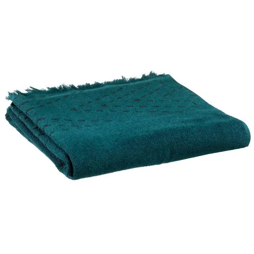 Pour vos aménagements extérieurs:Drap de douche en coton coloris pétrole Julia - 70 x 140 cm