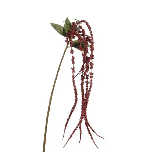 Essentiel pratique：Branche artificielle d’Amaranthus bordeaux - H 65 cm