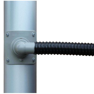 Collecteur d'eau gris pour gouttière circulaire (Pour descente circulaire 80 mm)