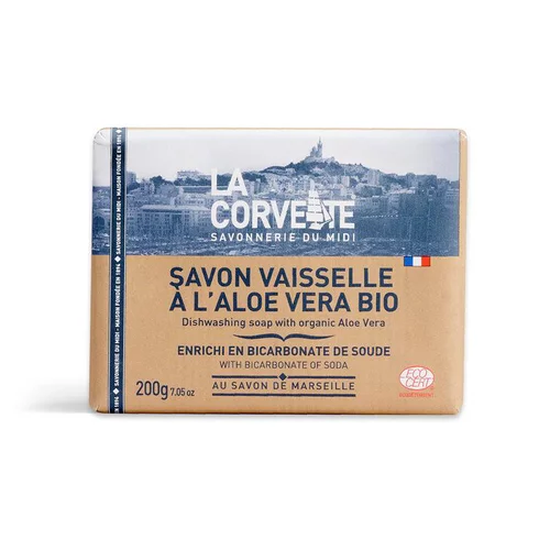 Pour compléter votre espace extérieur:Savon vaisselle enrichi en bicarbonate & Aloe Vera - 200 g