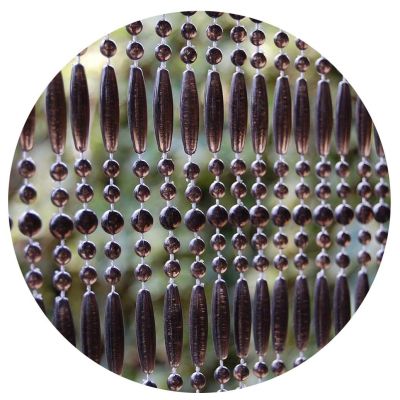 Rideau de porte en perles noires Fréjus (90x210 cm)