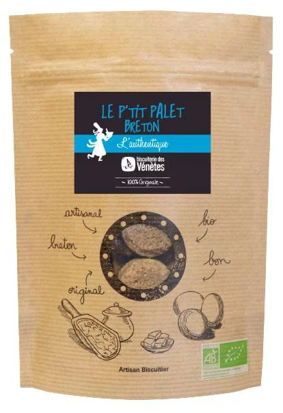 Pour votre espace extérieur:P’tit Palet Breton bio. Le sachet de 125 g