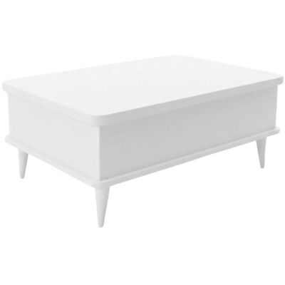 Table basse avec plateau modulable Dy Ada (Blanc)