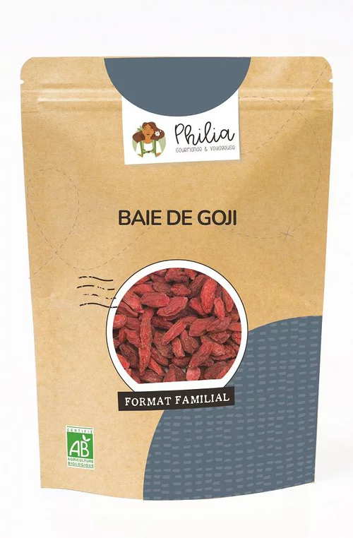 Solution nature：Baies de Goji bio Filia - sachet de 800 grammes
