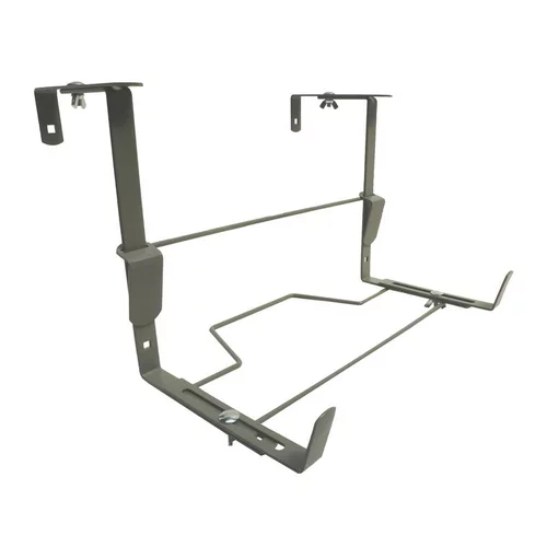Nature pour le jardin:Support balconnière universel ergonomique en métal gris souris 35 cm