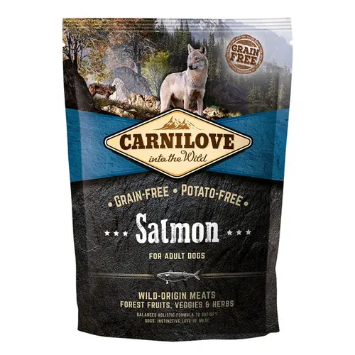 Bien dehors：Croquettes pour chien Carnilove Salmon for Adult - 1,5 kg