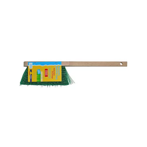 Essentiel nature:Balayette à long manche beige/vert 41 cm