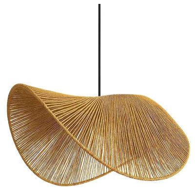 Suspension en raphia Bonnie (Jaune)