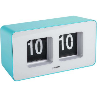 Horloge murale ou à poser Funky Flip (Turquoise)