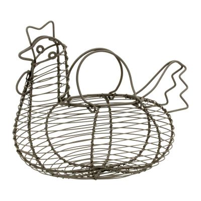Panier poule en métal