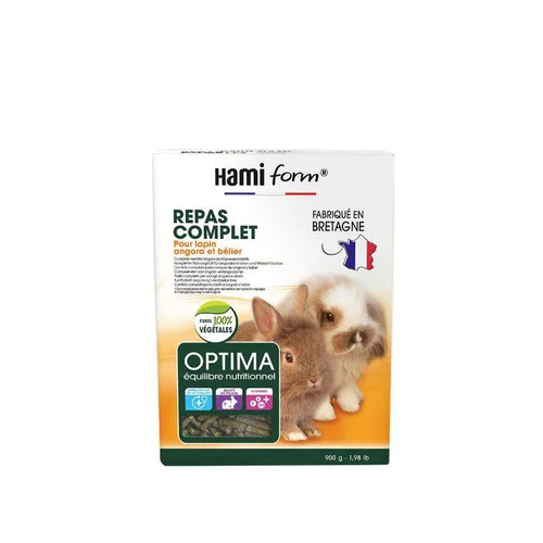 Jardin et nature：Repas lapin spécial poils longs Hami Form - 900 g