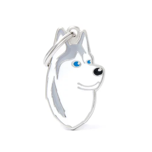 Votre allié à l’extérieur：Médaille colors pour husky en métal