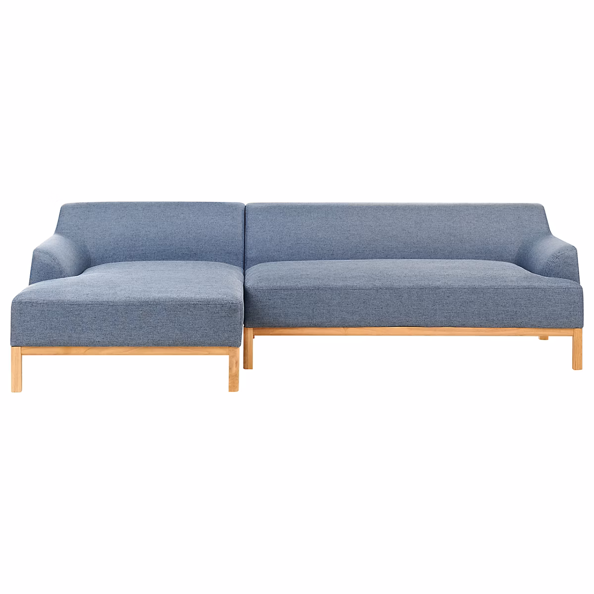 Canapé d'angle 3 places SOSJO Tissu Bleu Côté droit | Canapé